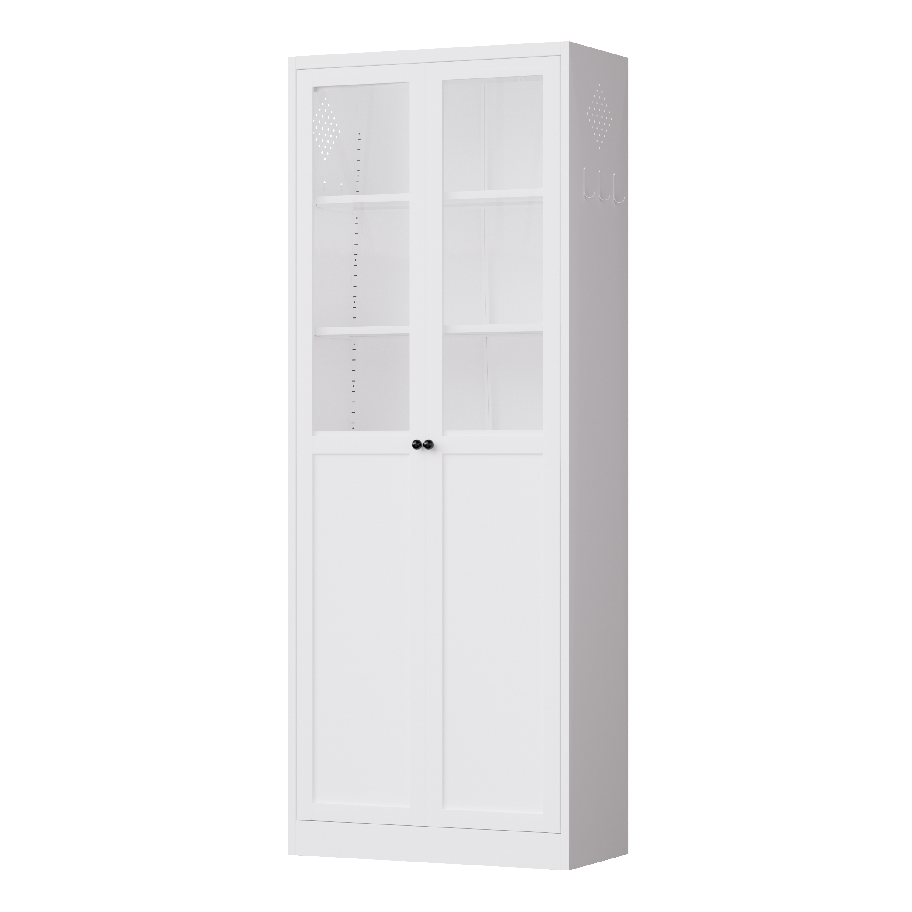 72" Metal Kitchen Pantry Cabinet with Doors & Shelves