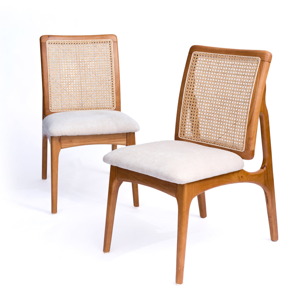 7-Piece Round Extendable Solid Wood Dining Table & Chairs Set