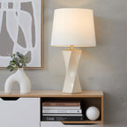 Square Contemporary 27" Ceramic Table Lamp