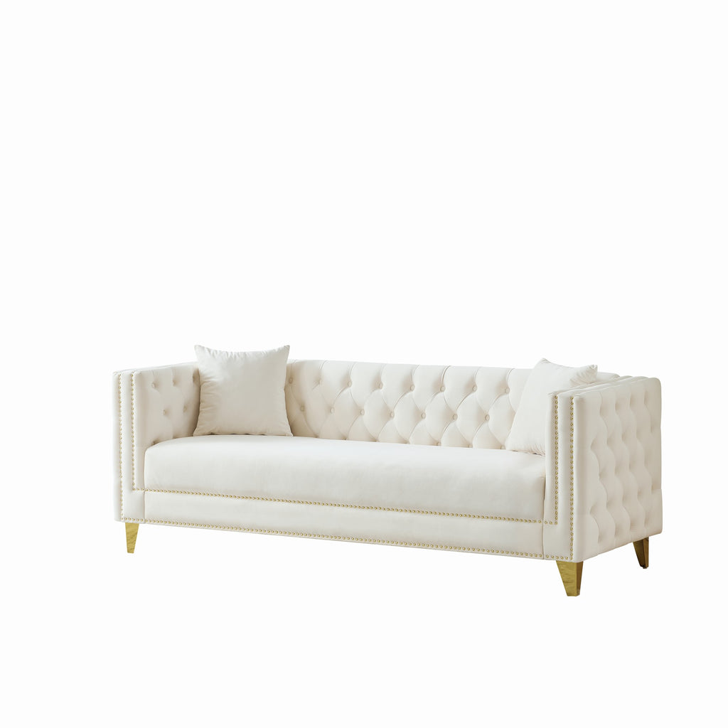 Chesterfield Velvet Sofa - 3 Seater