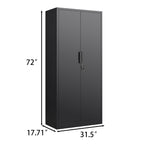 72-Inch 2-Door File Cabinet with Lock