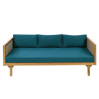 Claremont 3 Seater Daybed With Rattan Arms (Teak Cushion)
