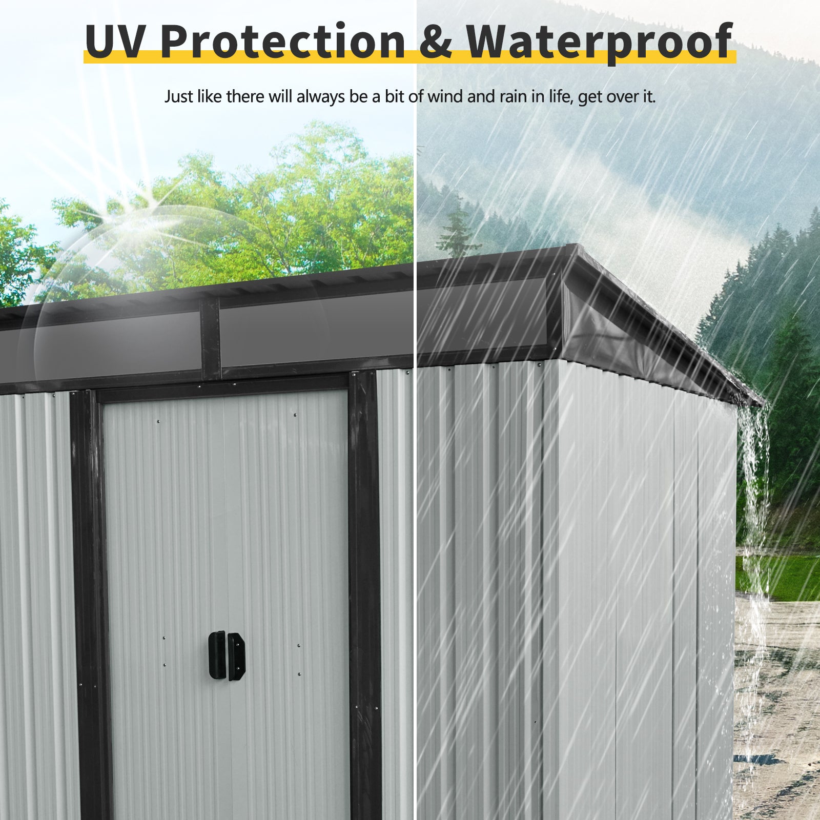 6ft x 5ft Outdoor Metal Storage Shed