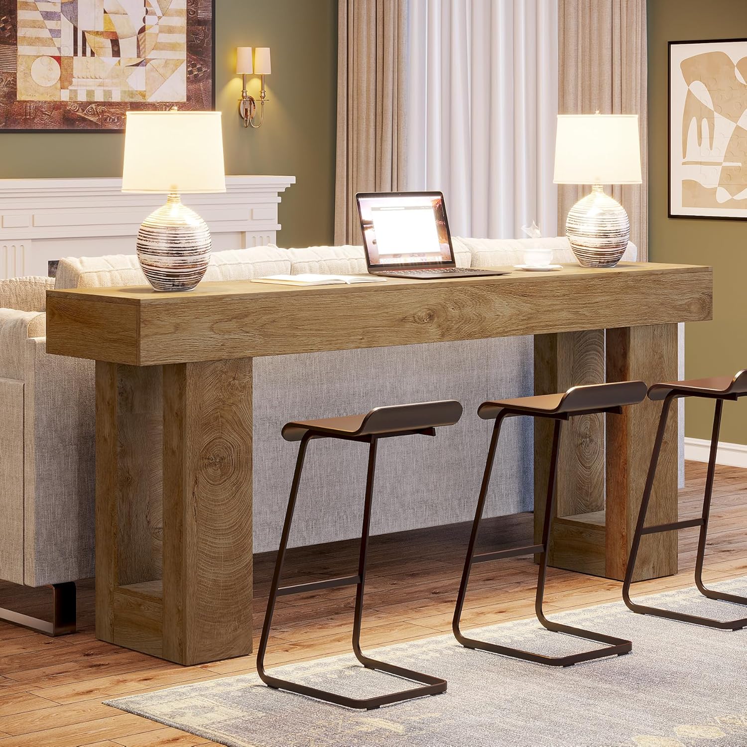 63" Farmhouse Console Table