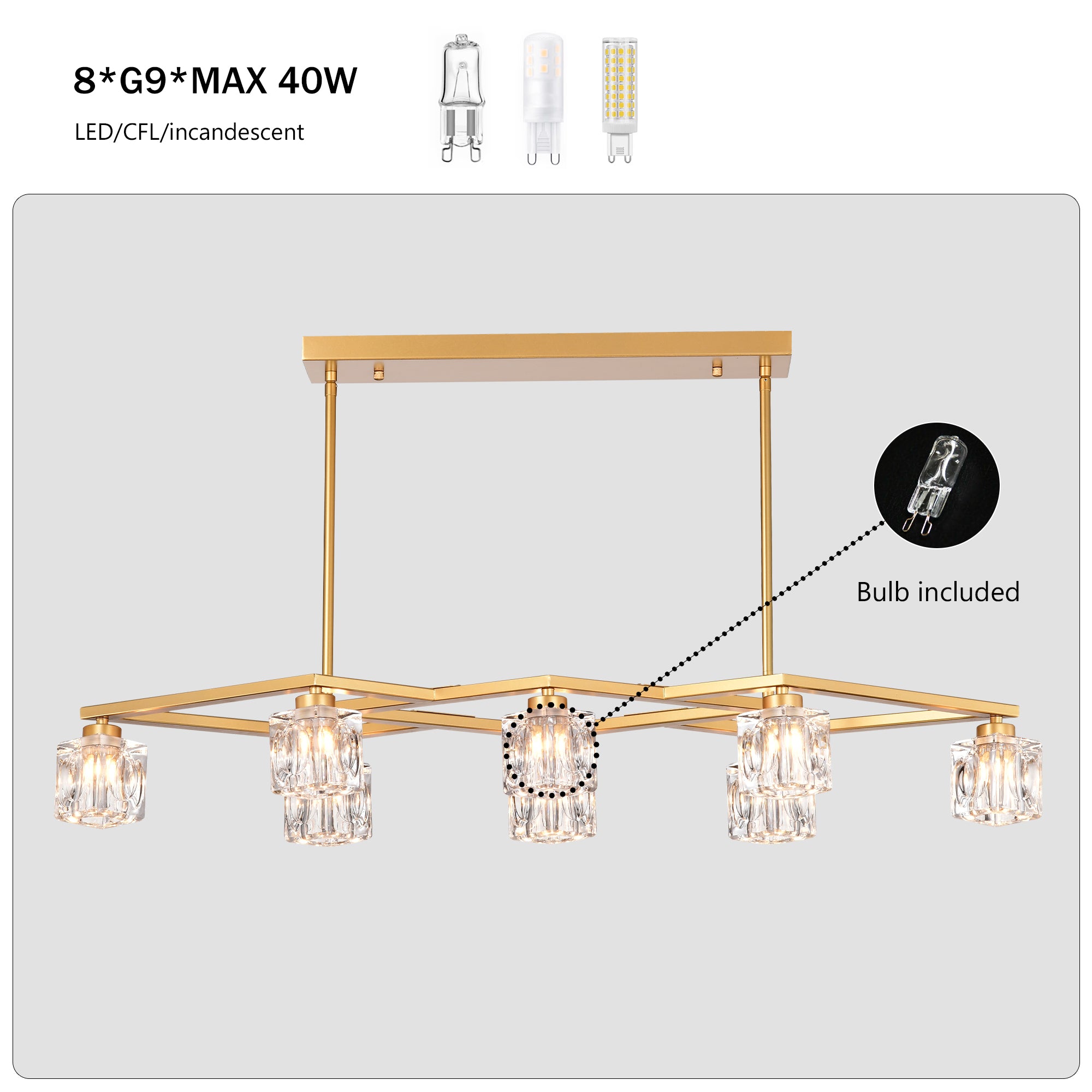 Crystal Chandelier for Dining Room