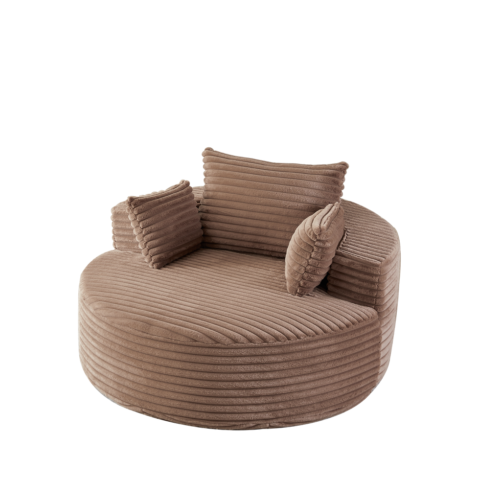 55" Corduroy Sponge Sleeper Chair
