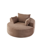 55" Corduroy Sponge Sleeper Chair