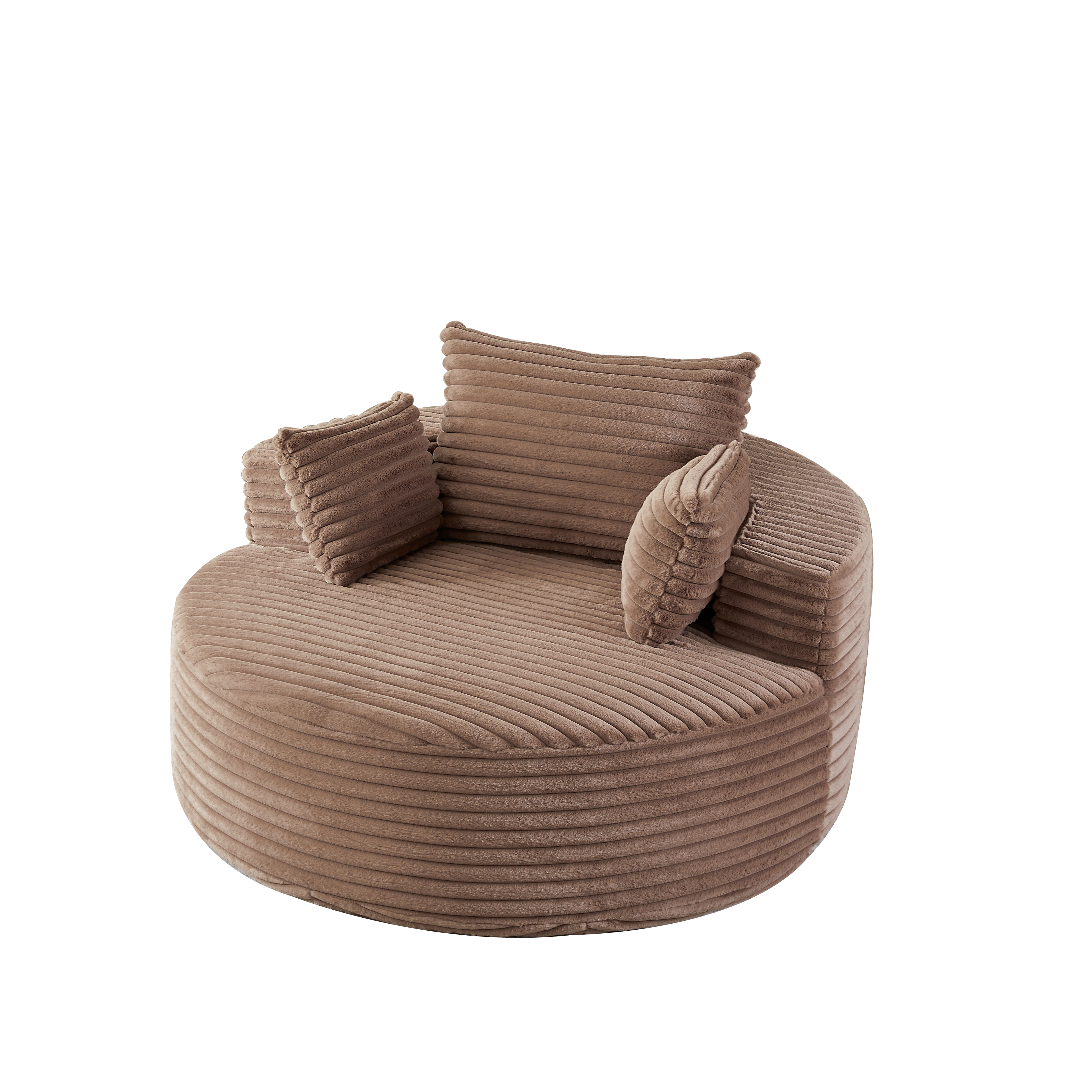 55" Corduroy Sponge Sleeper Chair