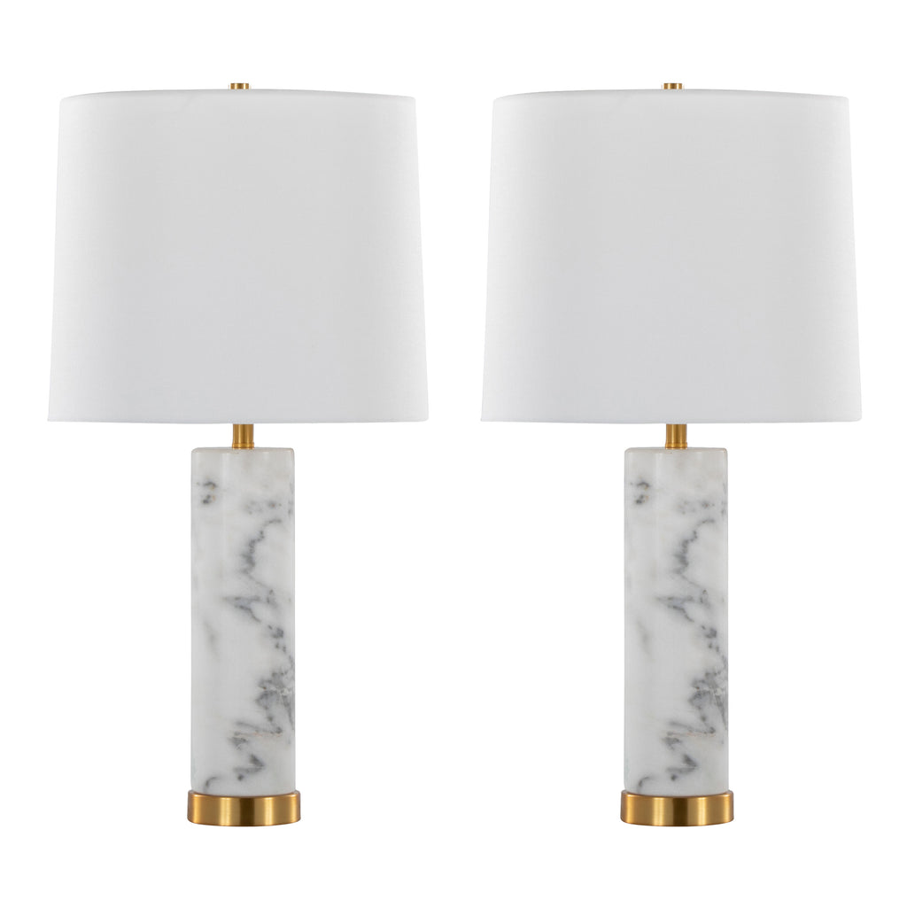 Marabella 26" Contemporary Marble Table Lamp