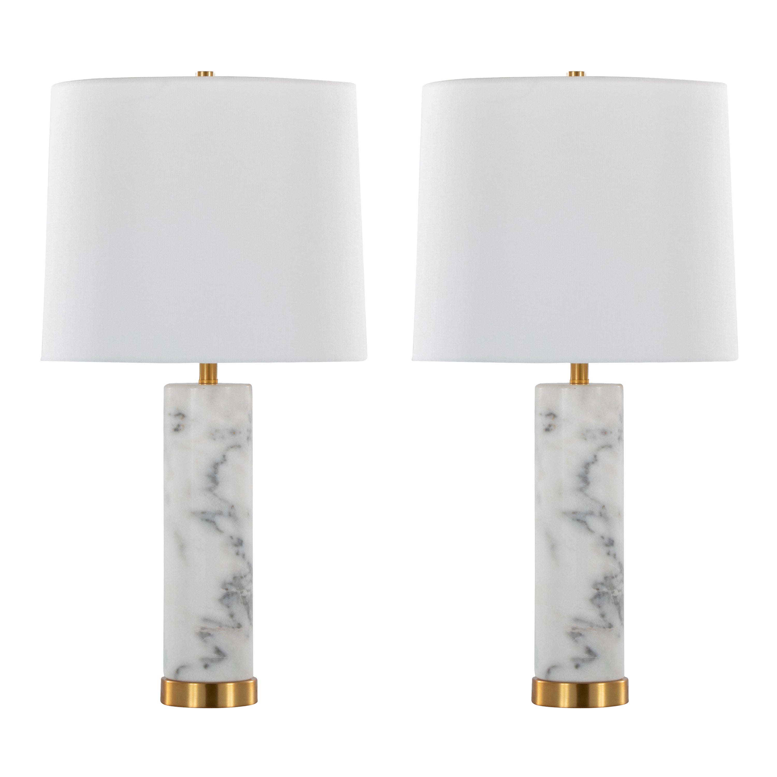 Marabella 26" Contemporary Marble Table Lamp