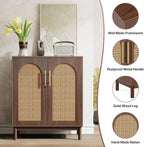 59" Rattan Sideboard Buffet Cabinet