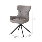 Damita Camel Synthetic Leather Dining Chair