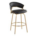 Jie Fixed-Height Contemporary Counter Stool with Swivel