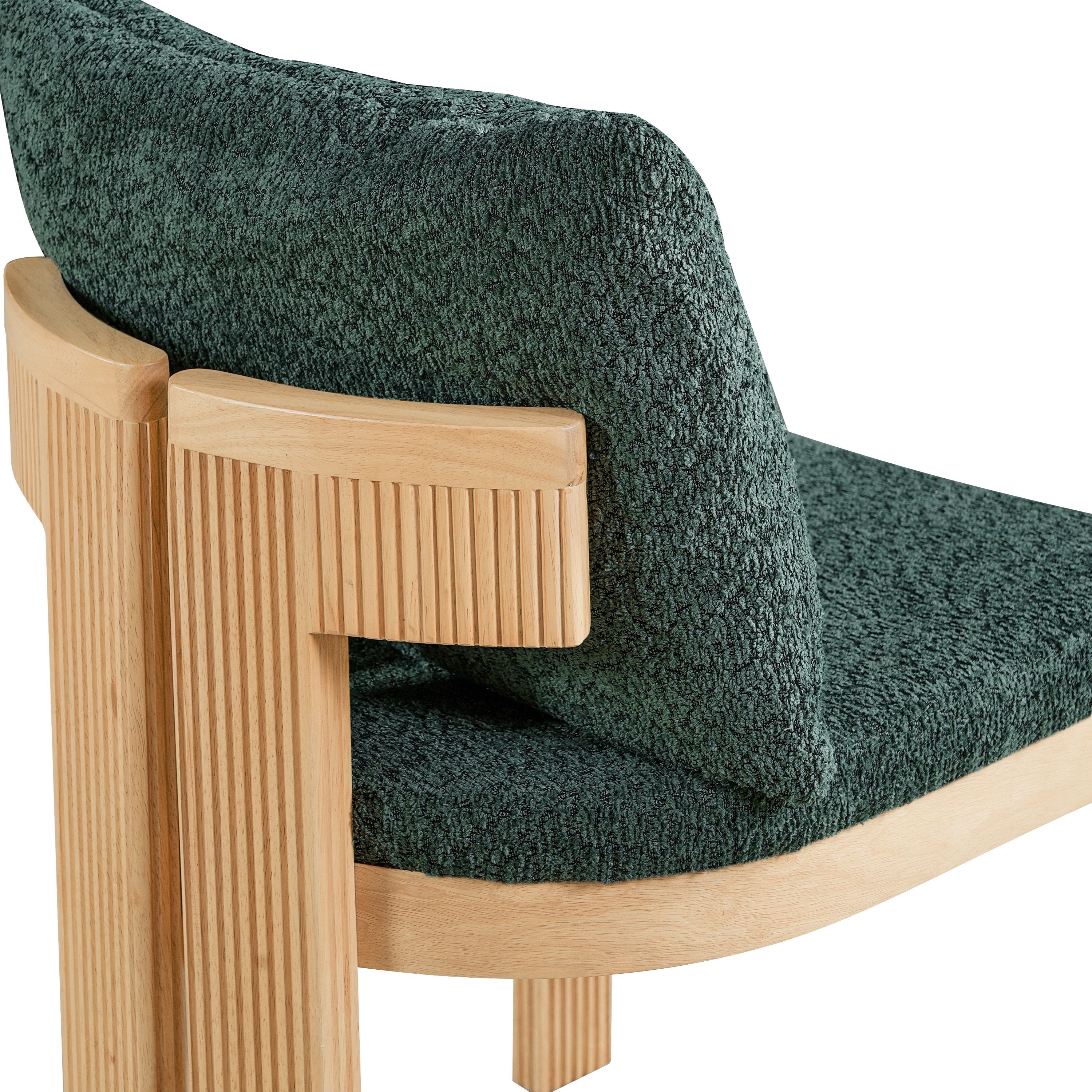Indoor Boucle Dining Chair Set of 2