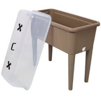 2-Piece Raised Garden Bed with Ventilated Greenhouse Lid