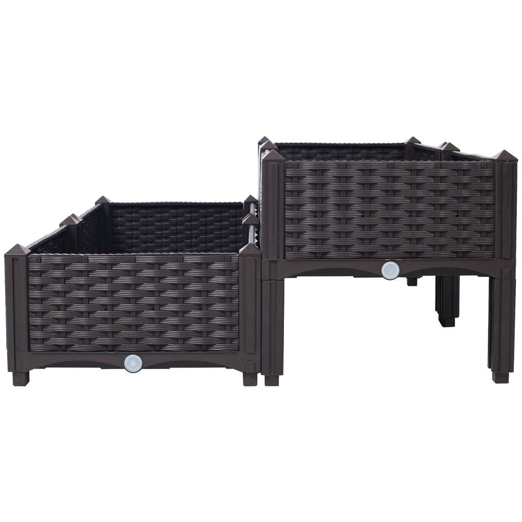 4 Piece Raised Garden Bed with Legs