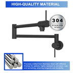 Pot Filler Faucet - Wall Mount Kitchen Sink Faucet