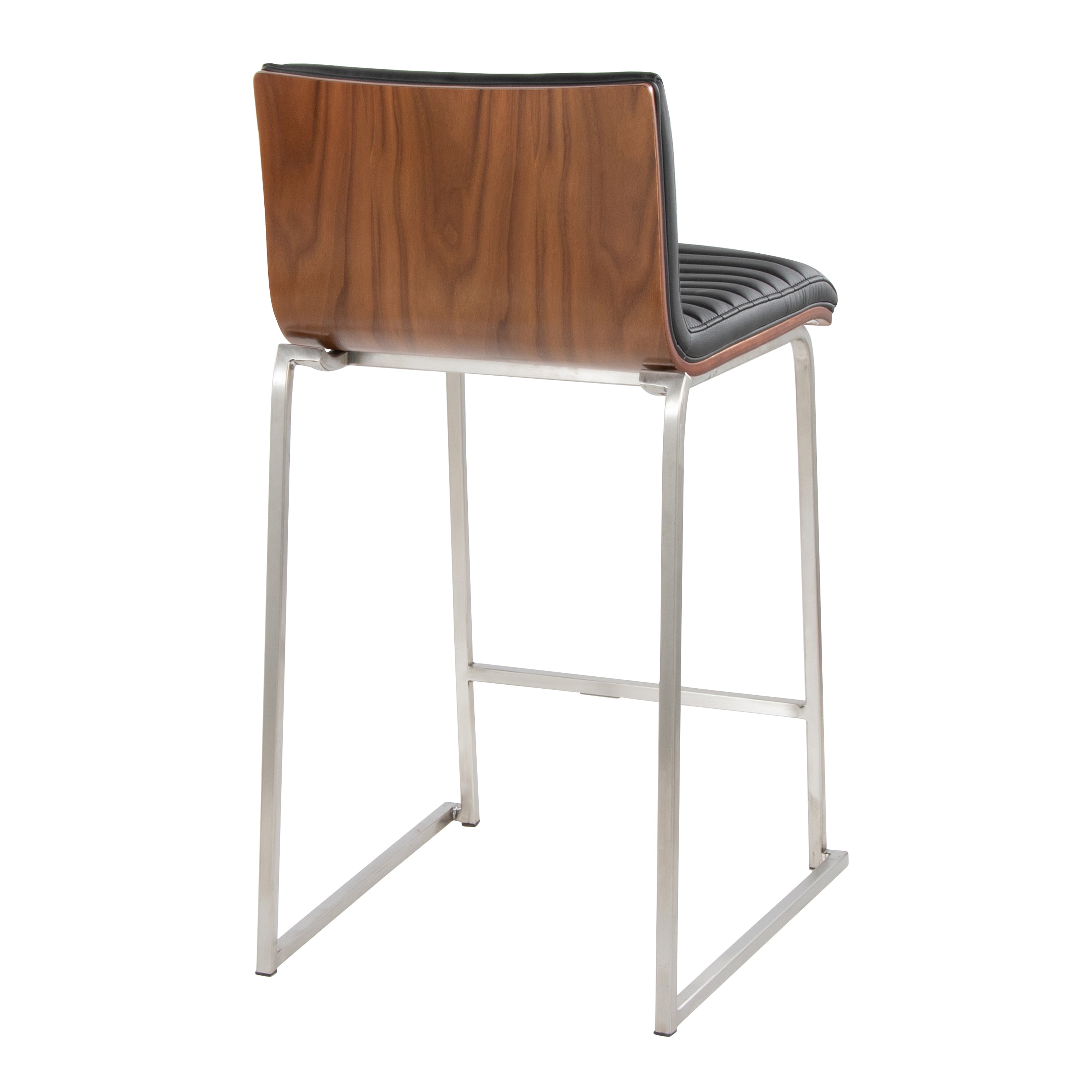 26" Contemporary Fixed-Height Counter Stool in Stainless Steel