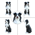 Outdoor Garden Border Collie Dog Statue Greeter