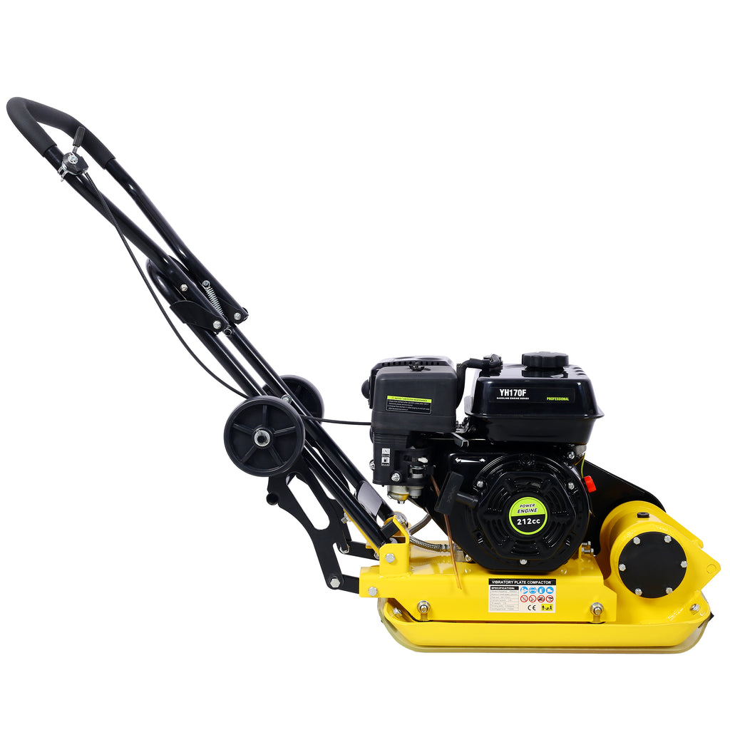 7.0HP Gas Plate Compactor with Built-in Wheel