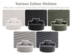 Round Sofa Bed with Memory Foam Sectional Couches