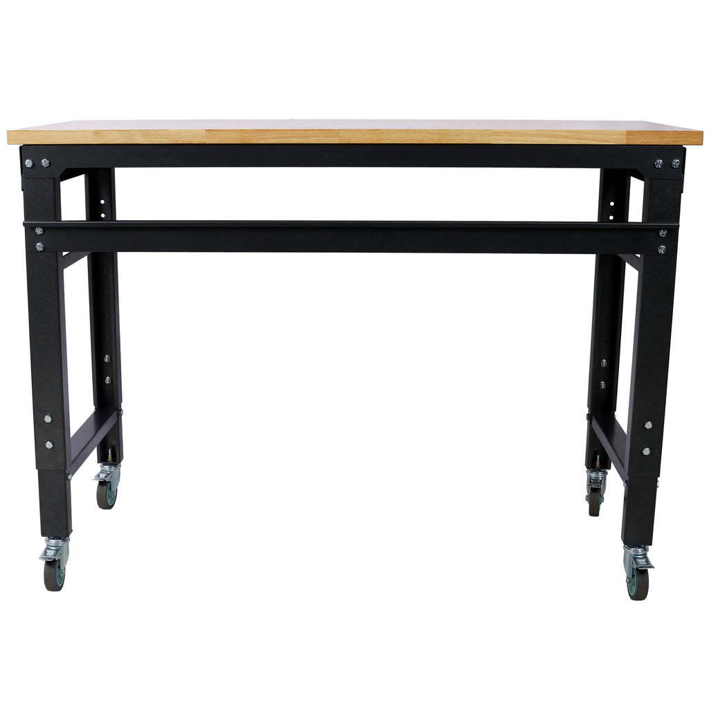 Adjustable Height 48" Wide Rolling Workbench
