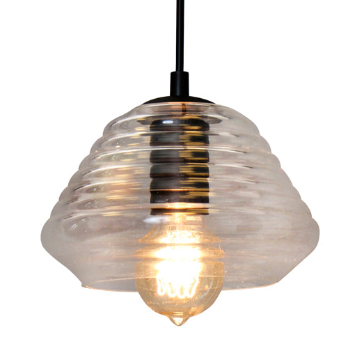 Torus Triangle Pendant with Clear Glass