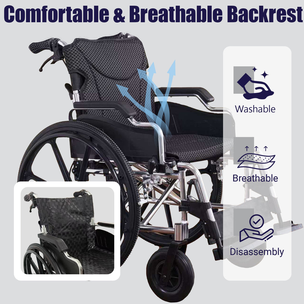 Aluminum Alloy Transport Wheelchair