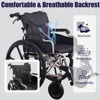 Aluminum Alloy Transport Wheelchair