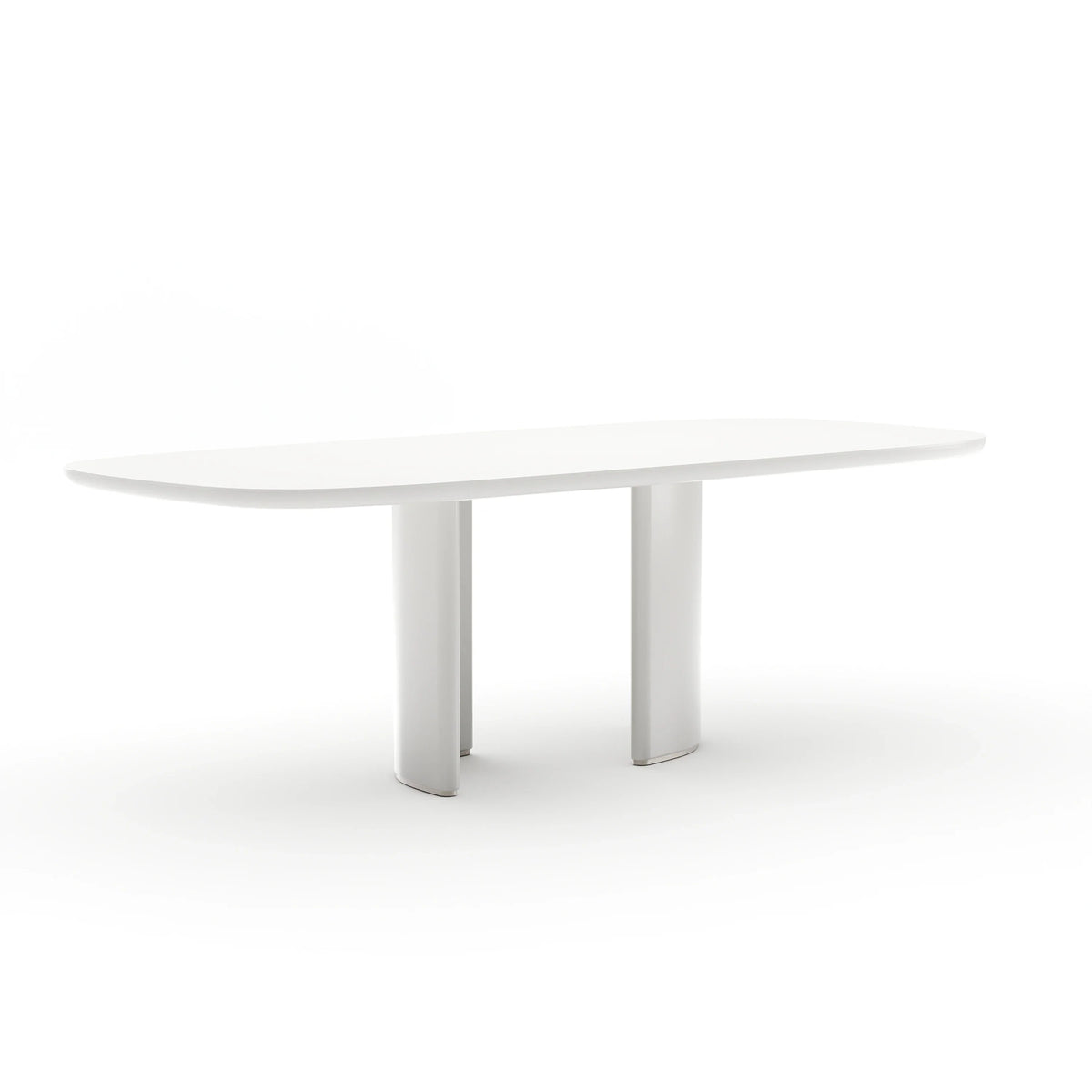 Tobie Rec Dining Table - Almond Milk