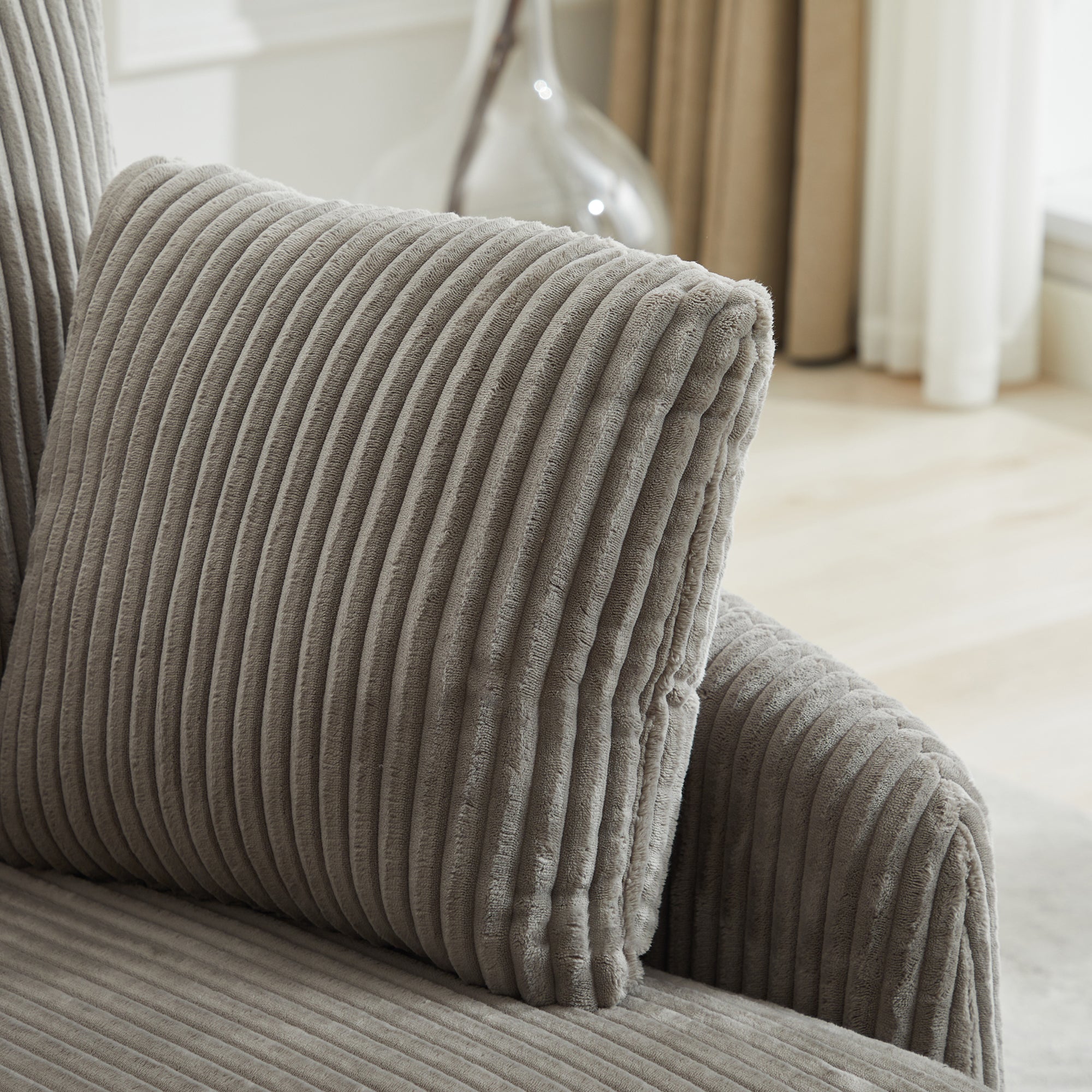 40.55"W Swivel Accent Chair with 2 Throw Pillows