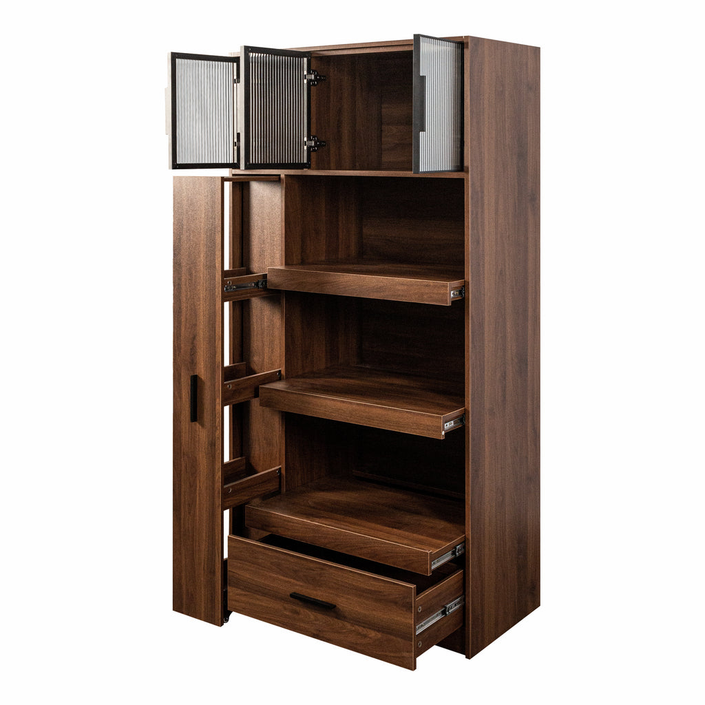 70.87" Tall Kitchen Pantry Cabinet