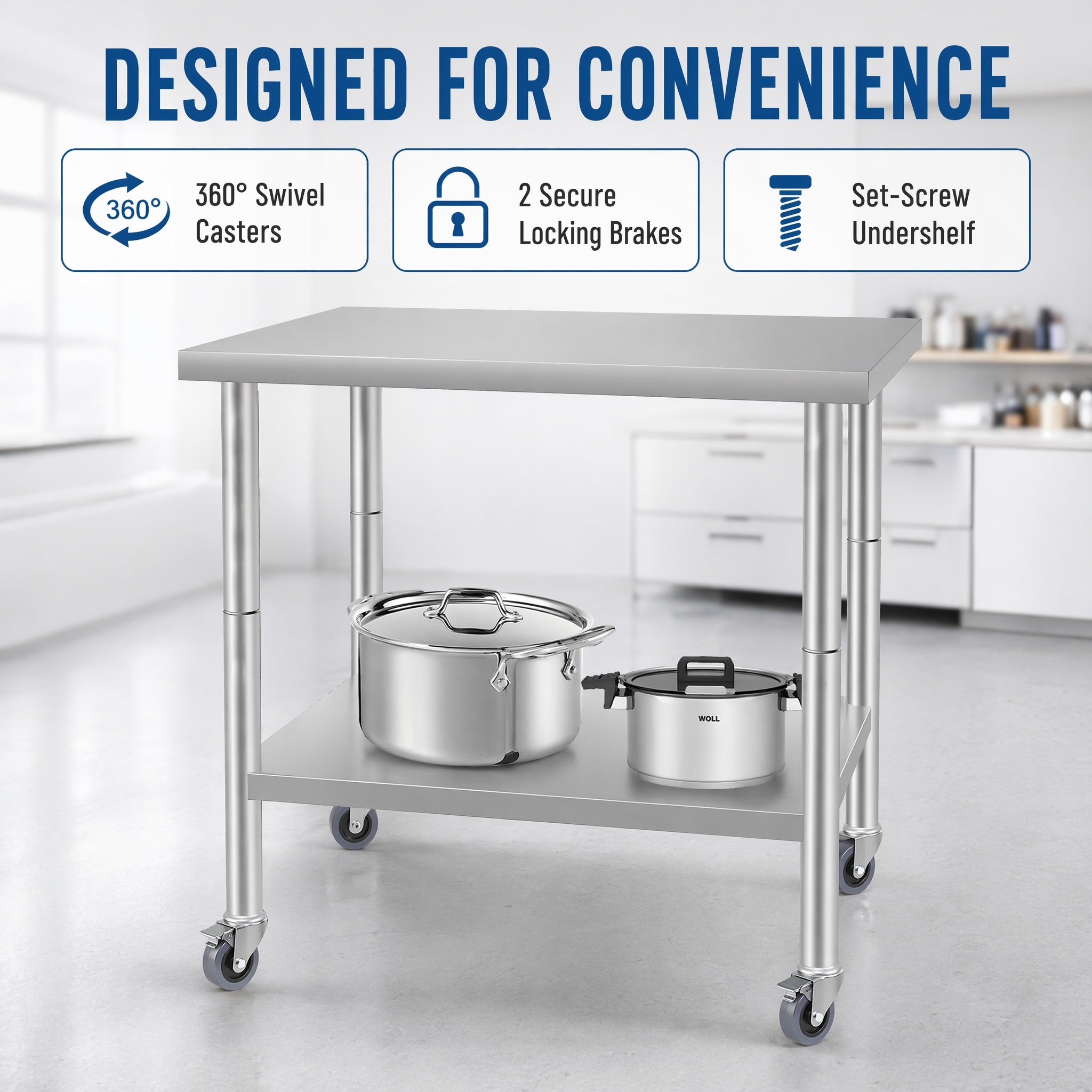 36'' x 24'' Commercial Work Table