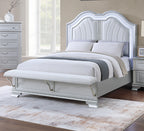 Contemporary Elegant King Size Bed 3-Piece Set