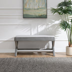 Comfort Double Bench Upholstered in Velvet Fabric