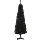 Slim Xmas Tree with Realistic Branch Tips and Plastic Stand