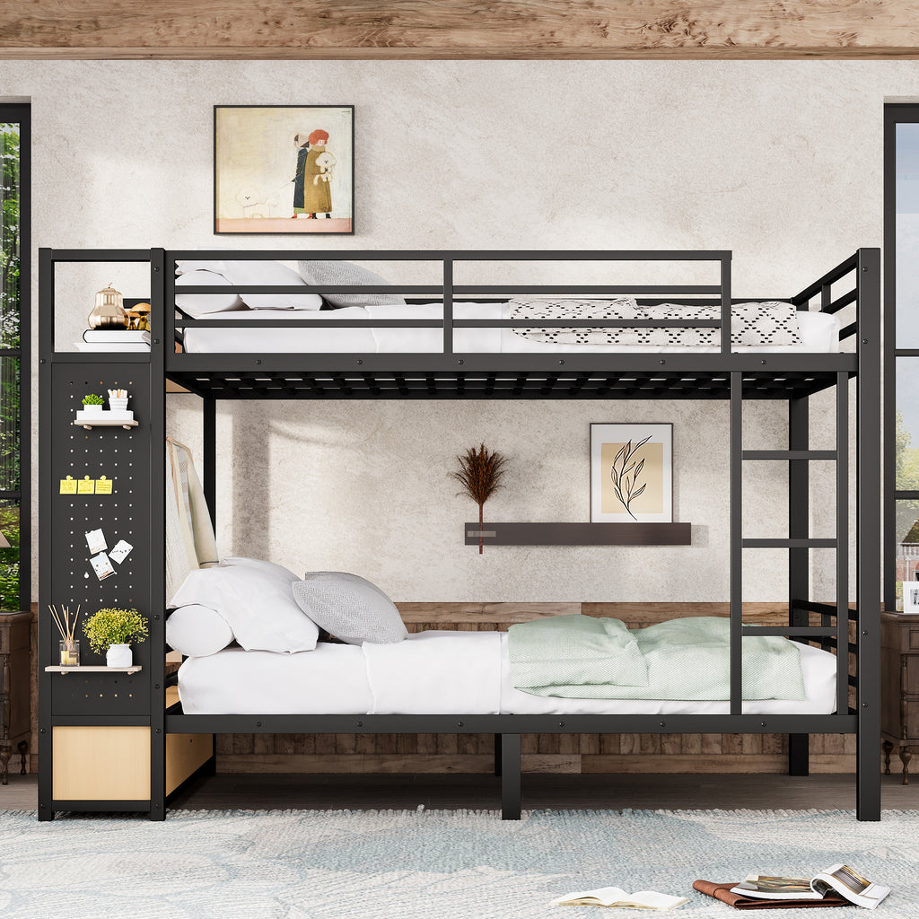 Queen Over Queen Size Metal Bunk Bed