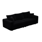 Plush Corduroy 3-Seat Sofa