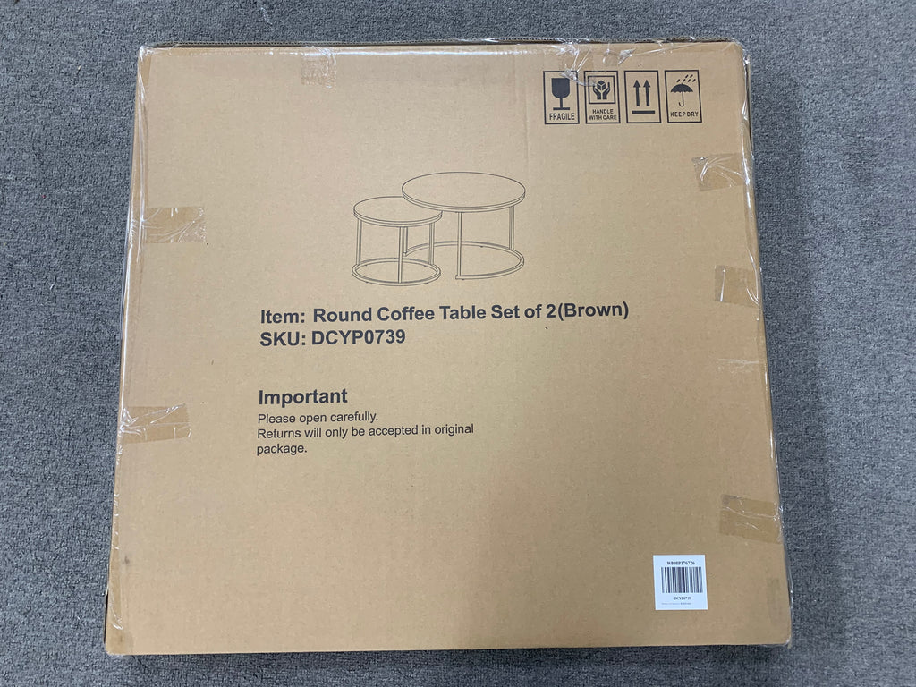 27.6" Nesting Coffee Table Set of 2
