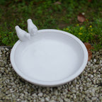 Handmade Ceramic Bird Bath, 11.8 Inch Glossy