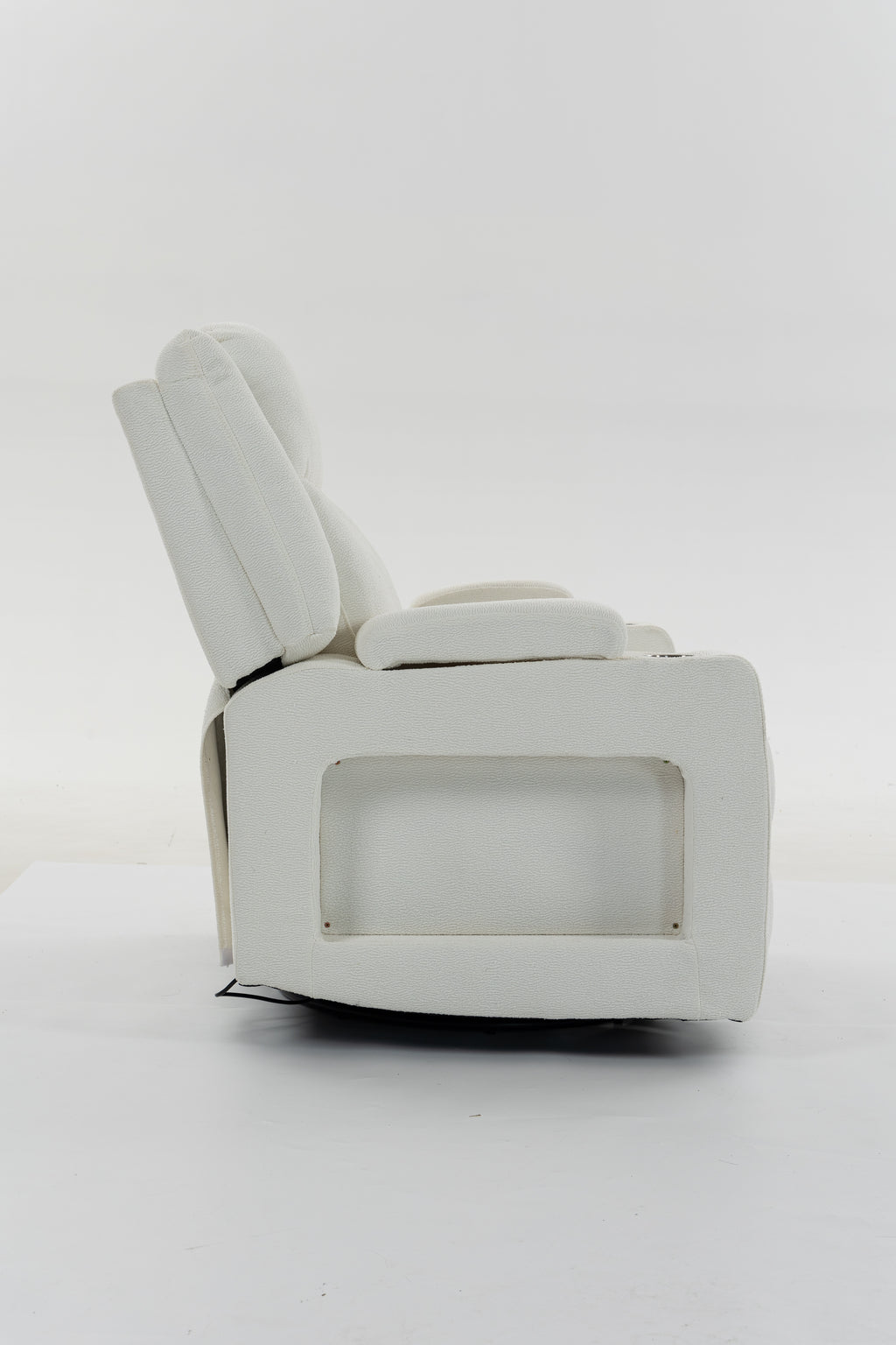 Extra Wide Power Recliner Chair 270° Swivel with Heat Massage