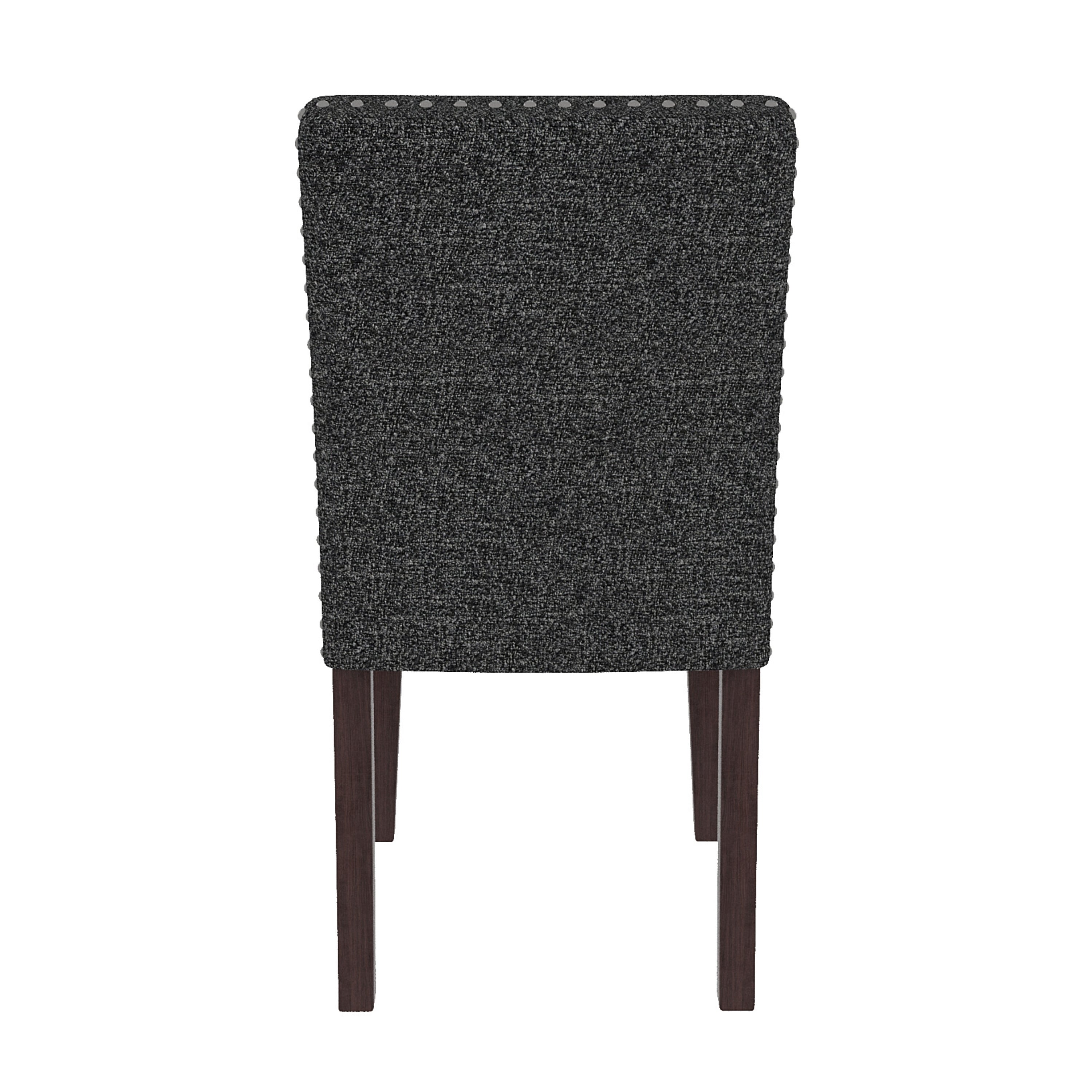 Upholstery Dining Chair Set of 2 in Grey and Brown