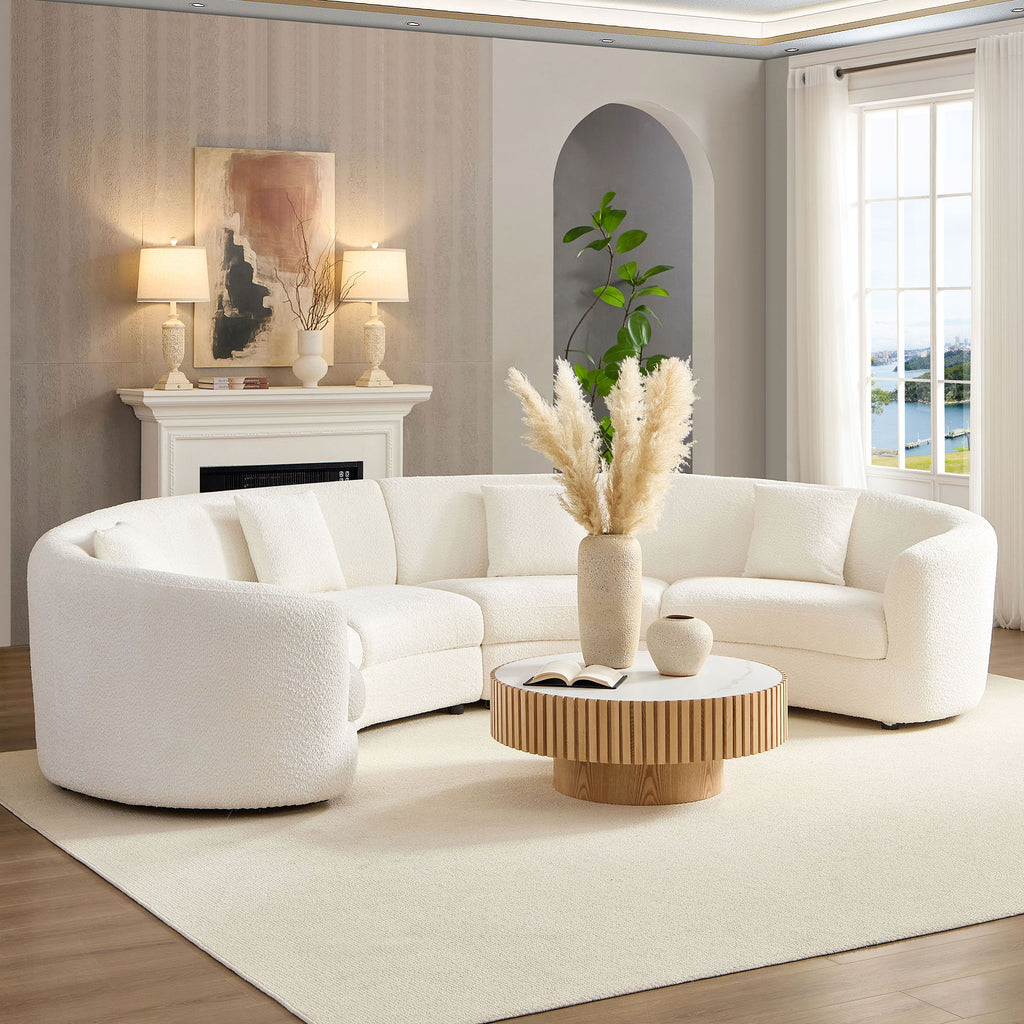 Classic Curved Tight Back Sofa