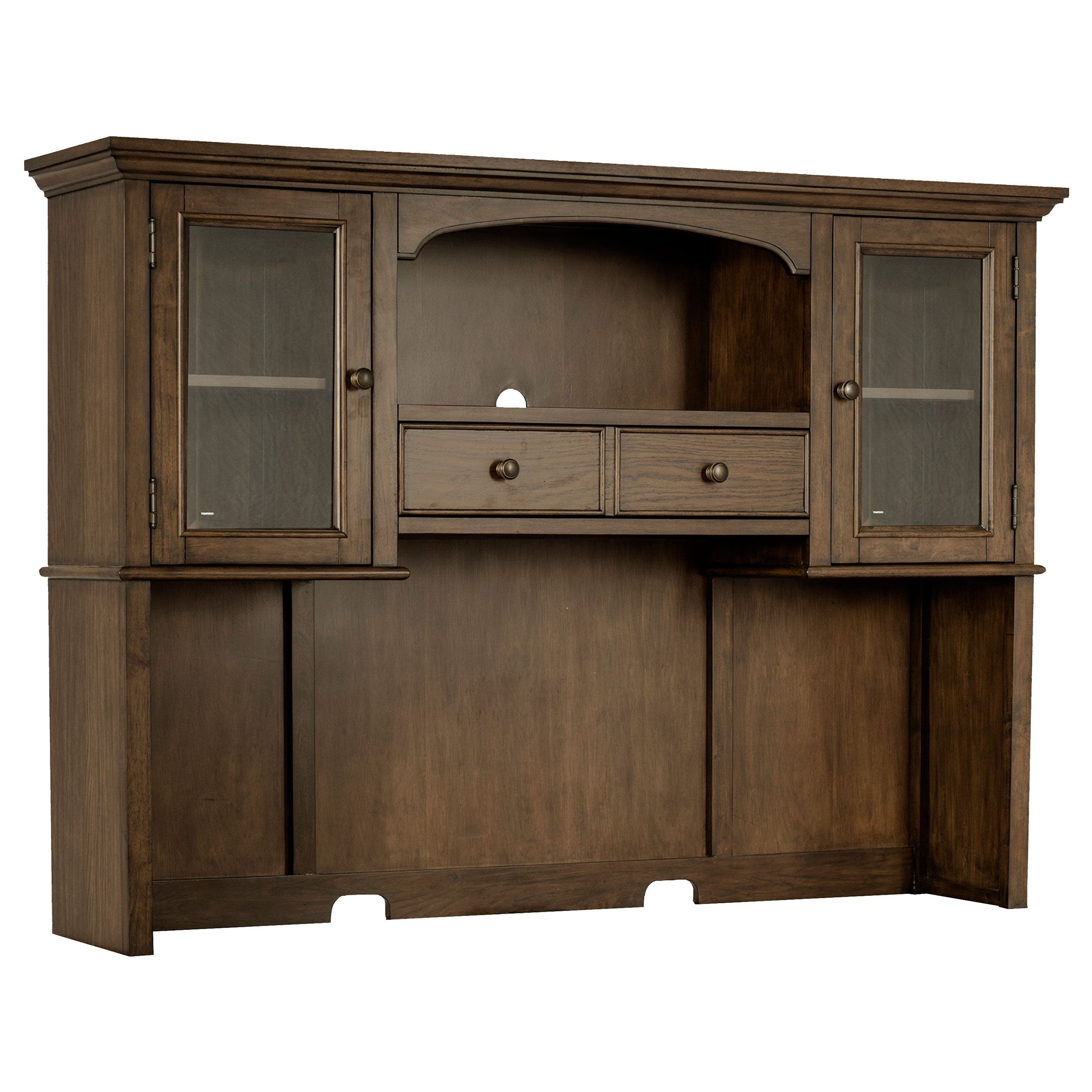 Hartshill 2-door Hutch with Shelves Burnished Oak-CoasterElevations