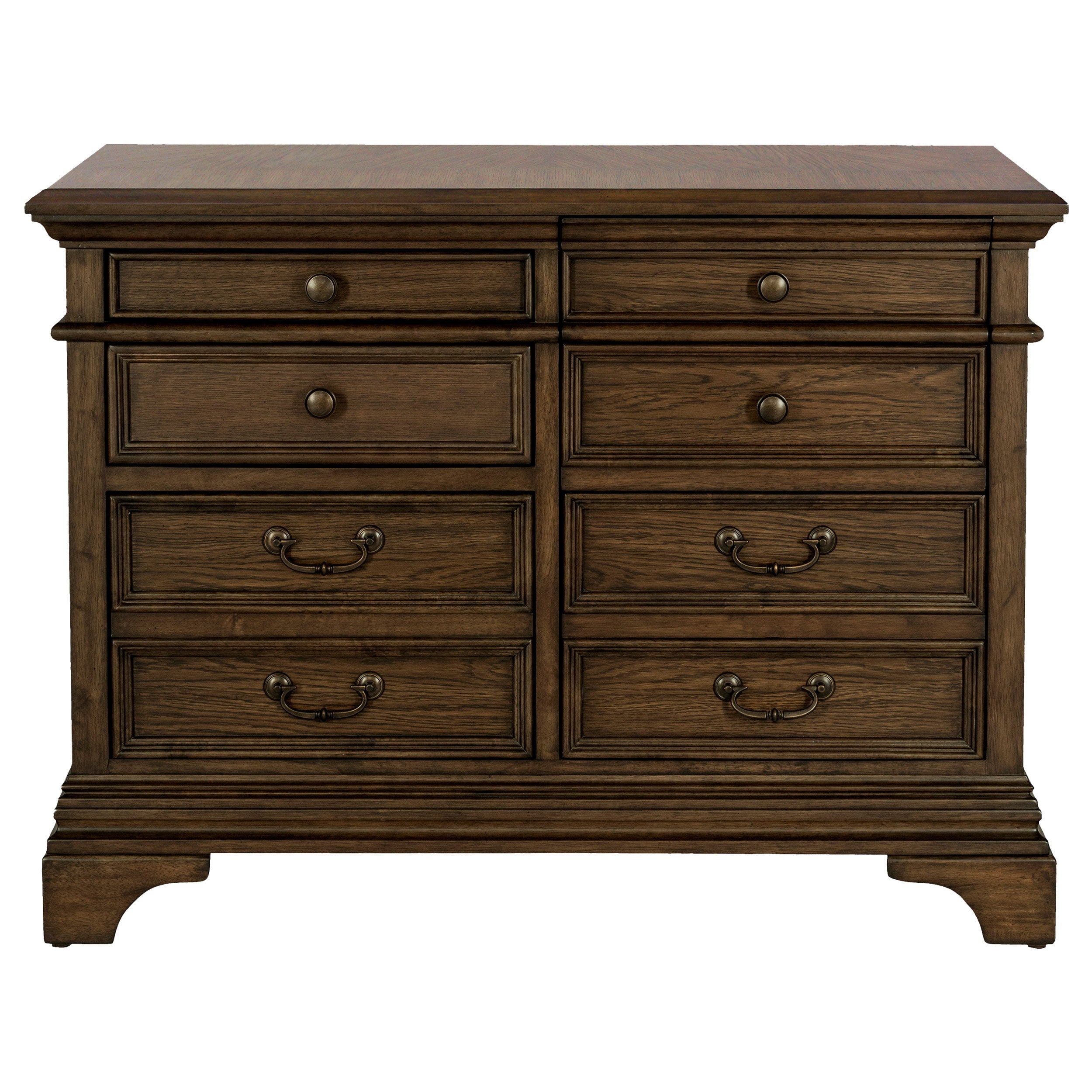 Hartshill 5-drawer Home Office File Cabinet Burnished Oak-CoasterElevations