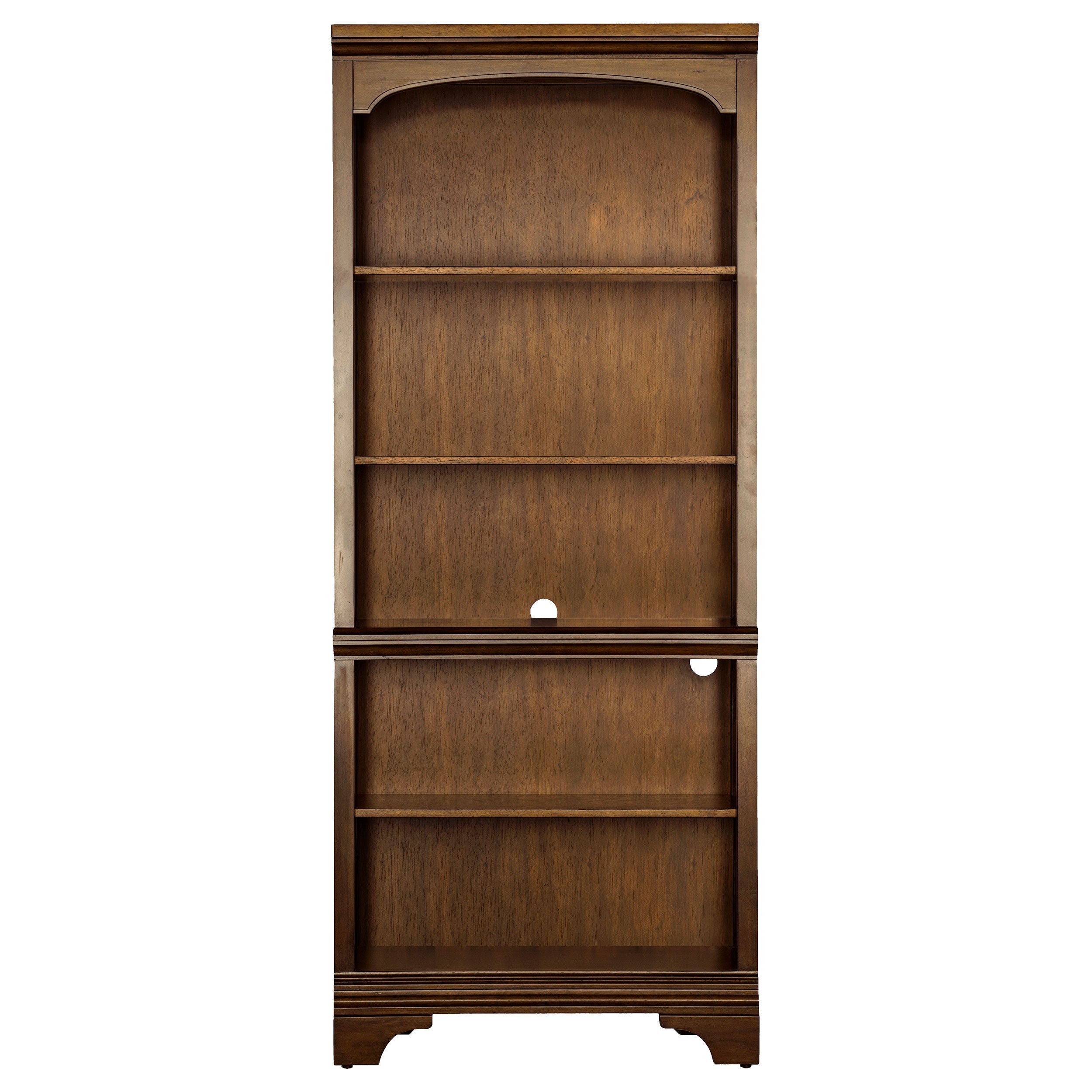Hartshill 78-inch 5-shelf Bookcase Burnished Oak-CoasterElevations