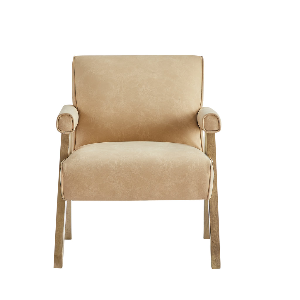 Nessi Modern Faux Leather Arm Chair