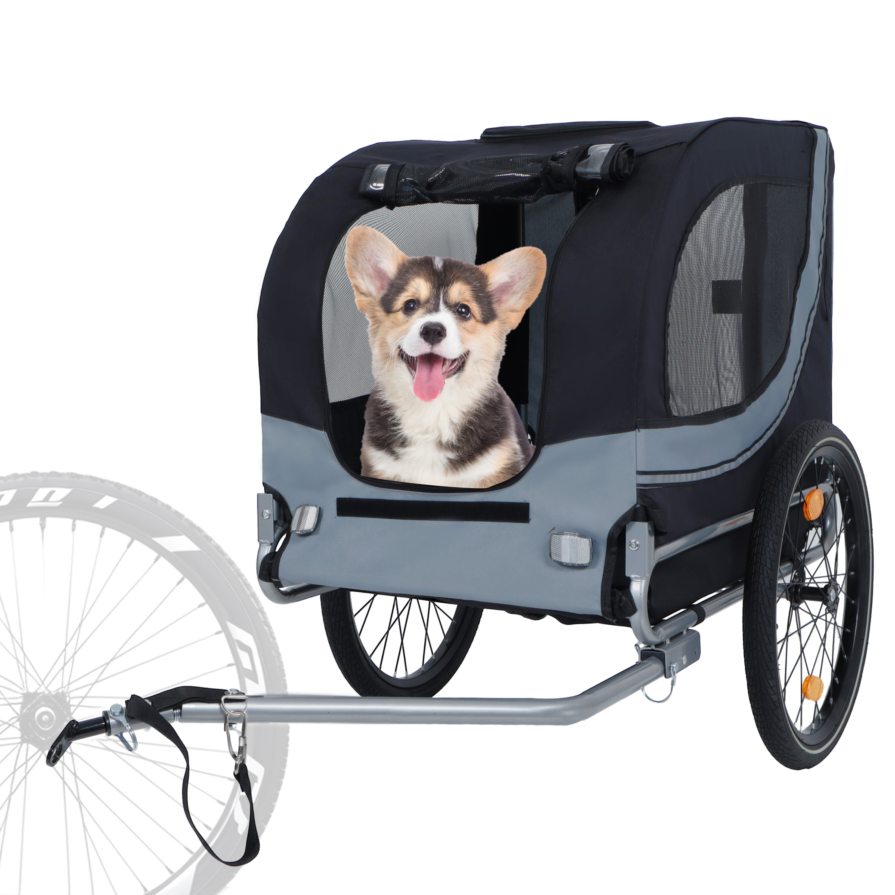 Large Folding Bike Trailer for Dogs