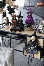 21"H Halloween Sitting Witch Decor