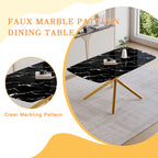 Luxurious 63"x35.4" Dining Table